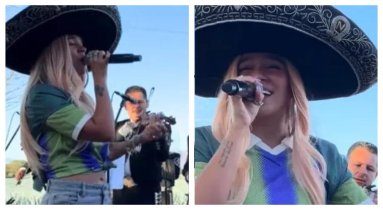 Karol G canta ‘El Rey’ con todo y mariachi en Tequila, Jalisco