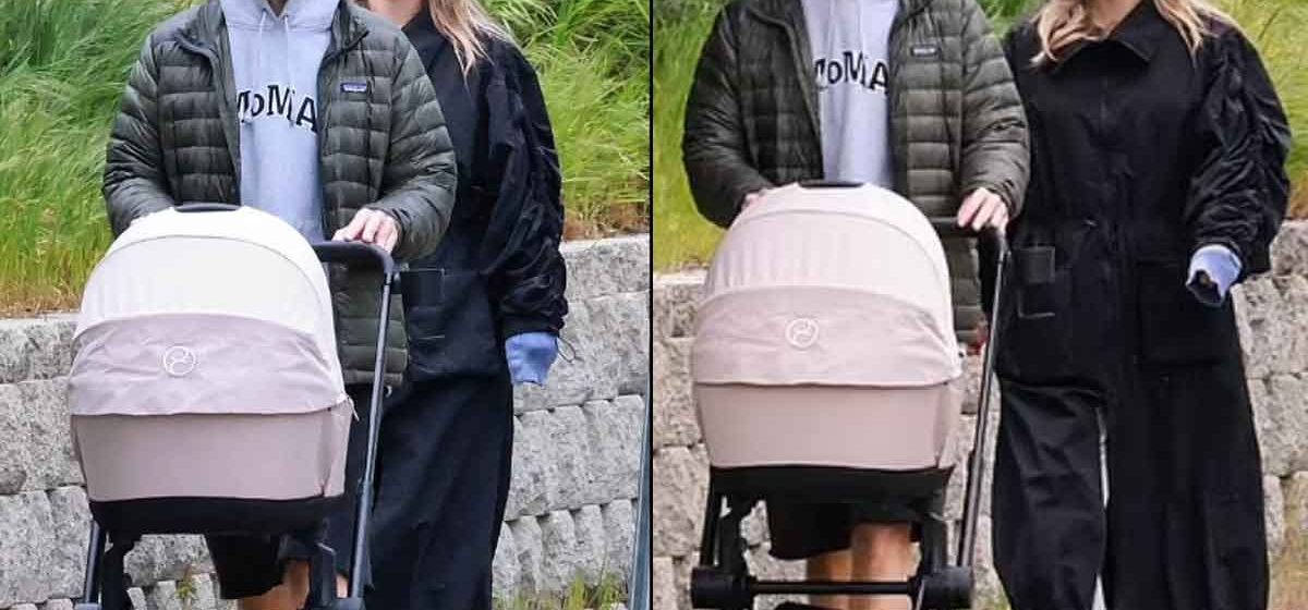 Revelan primeras imágenes de Robert Pattinson con su bebé; así lucen