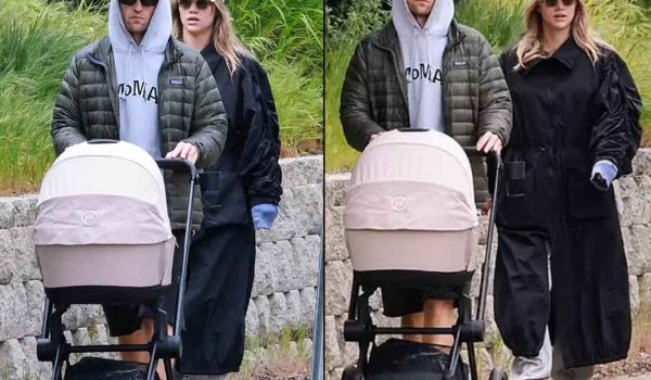 Revelan primeras imágenes de Robert Pattinson con su bebé; así lucen