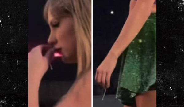 Taylor Swift se viraliza por limpiarse “fluidos nasales” con la mano