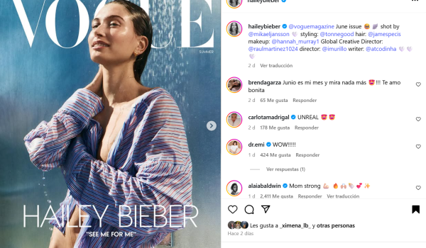 ¿Amor o burla? Justin Bieber desata polémica tras mensaje a Hailey por portada en Vogue