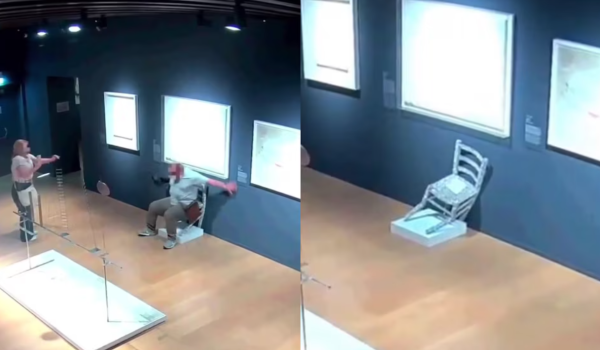 Turista rompe obra de arte en Verona: se sienta en la silla “Van Gogh” y desata escándalo mundial
