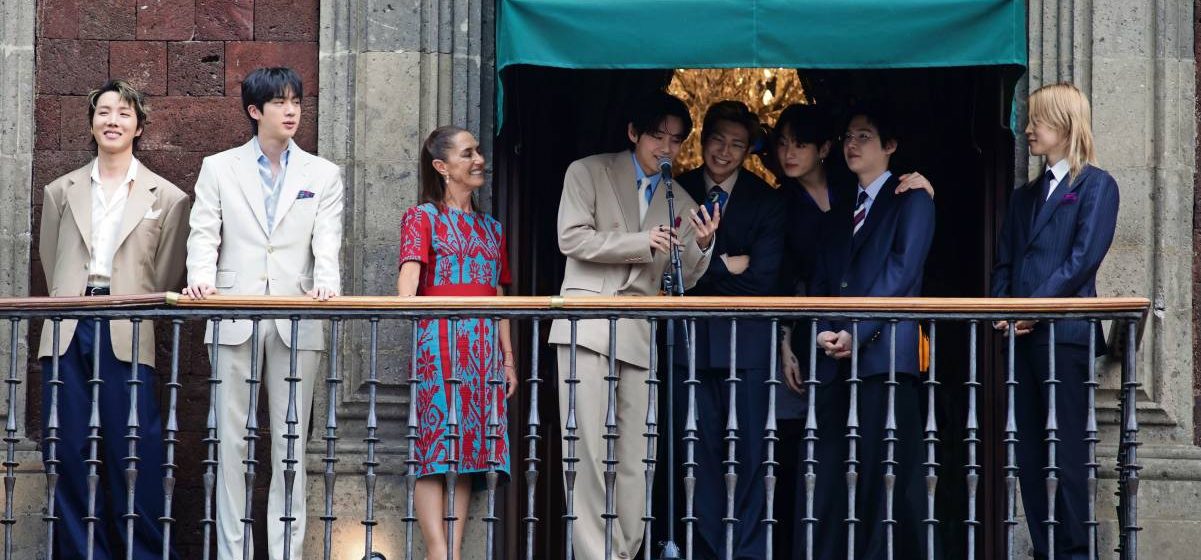 BTS quedó impresionado con Palacio Nacional y podría regresar a México en 2027