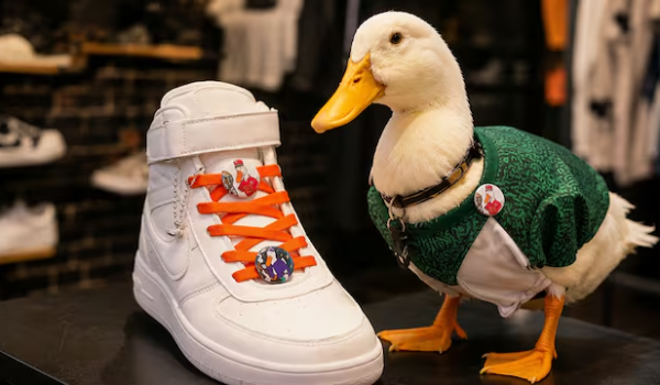 Lo que nadie esperaba: Pato Merlín ahora inspira una colección de tenis.