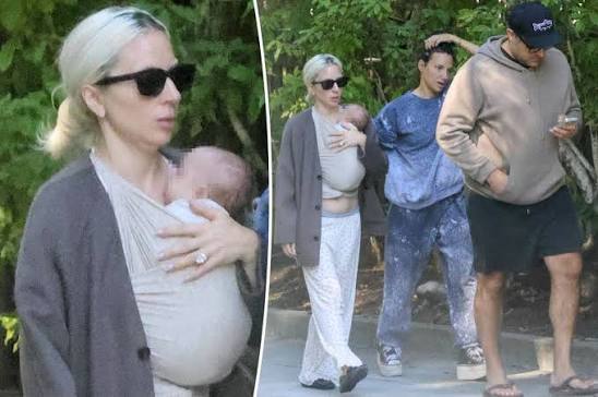 Lady Gaga causó sorpresa entre sus seguidores después de ser vista en California mientras paseaba con su bebé recién nacido